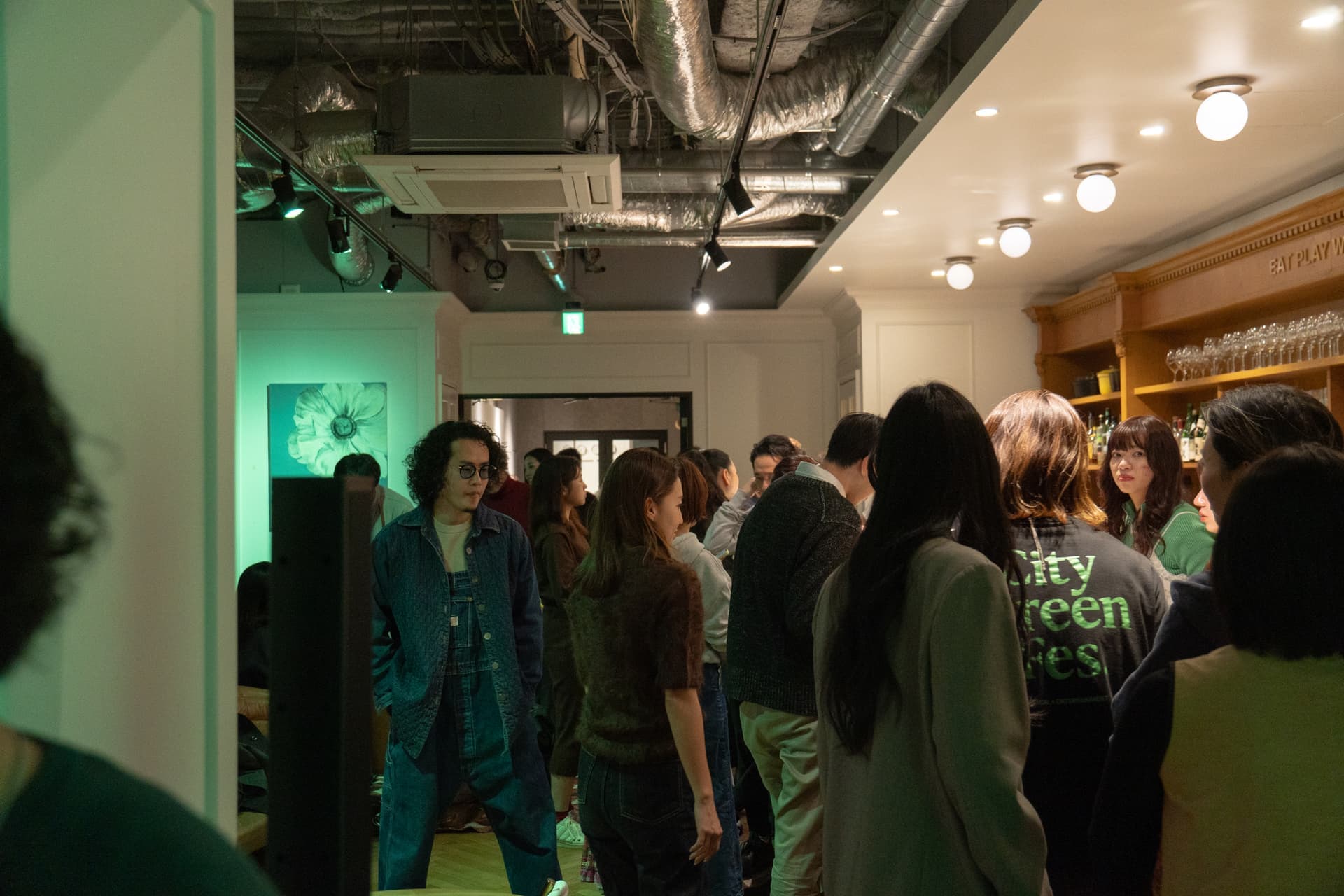City Green Night at EAT PLAY WORKS event scene